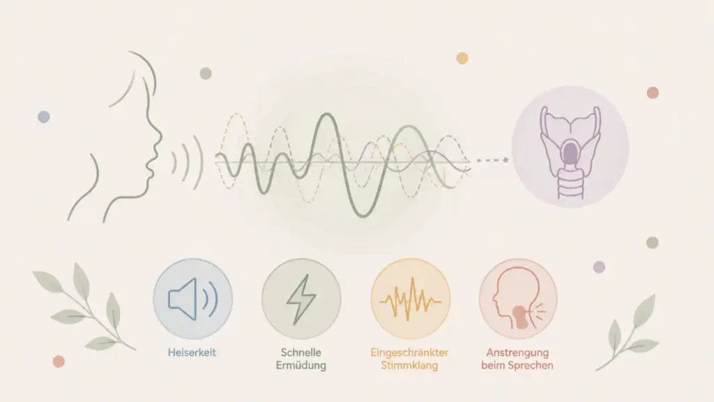 Illustration von Klangwellen und Stimmfunktion bei kindlichen Stimmstörungen